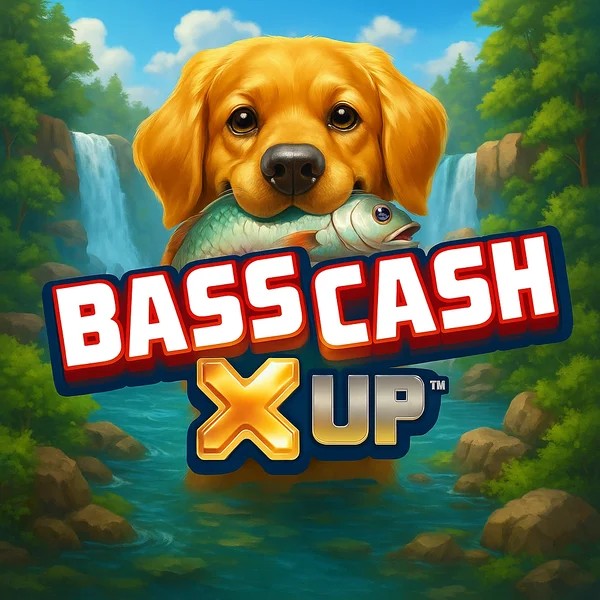 Bass Cash X UP slot icon by Alchemy Gaming, available at Wolf Casino