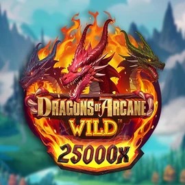 Dragons of Arcane Wild logo by Foxium at Wolf Casino